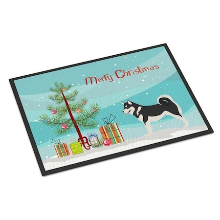 Carolines Treasures Carolines Treasures BB8486MAT Alaskan Malamute Christmas Indoor or Outdoor Mat - 18 x 27 in. BB8486MAT